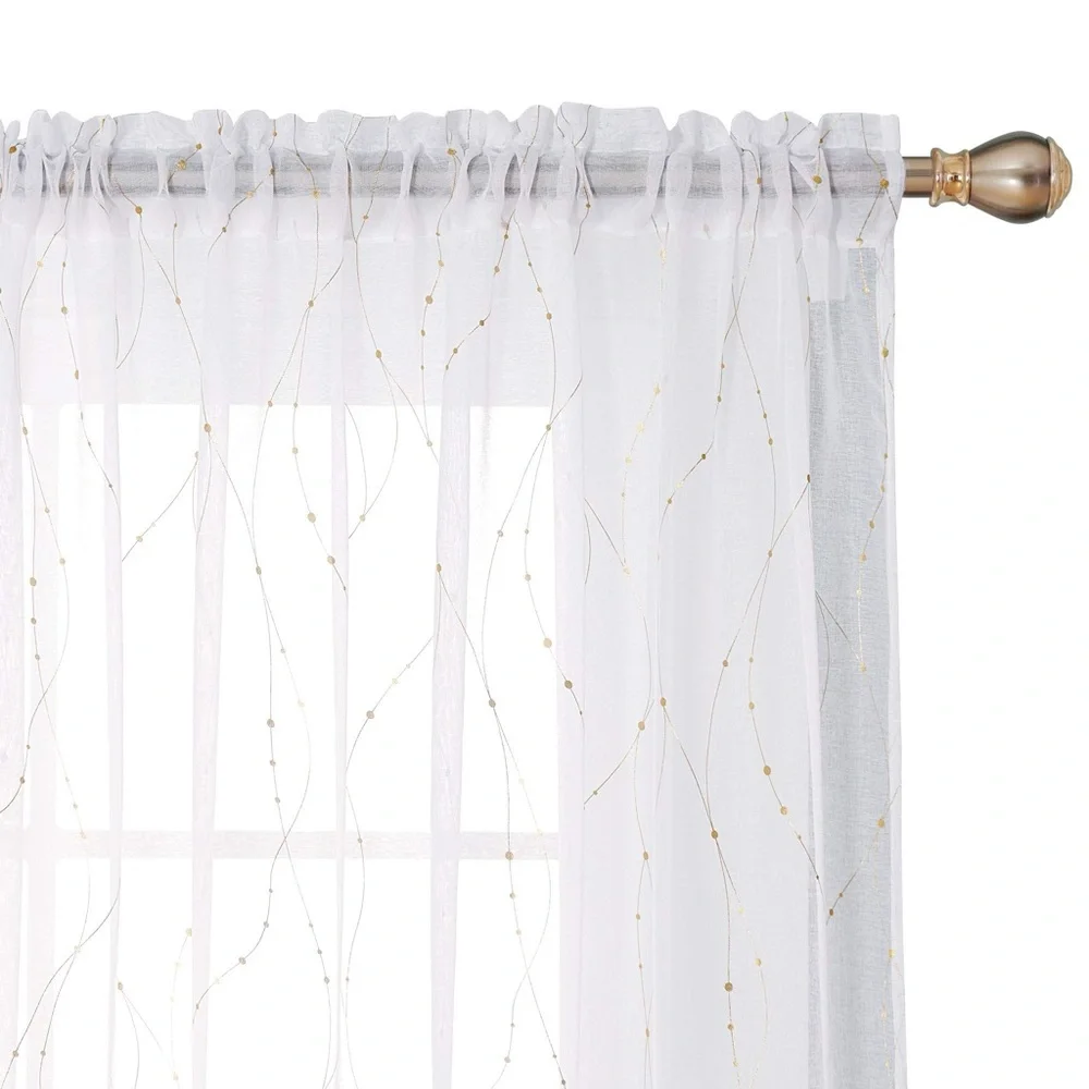 Deconovo sheer white